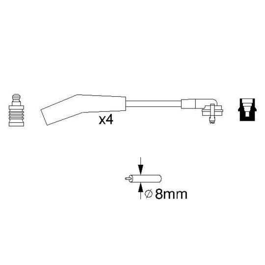 0 986 356 860 - Ignition Cable Kit 