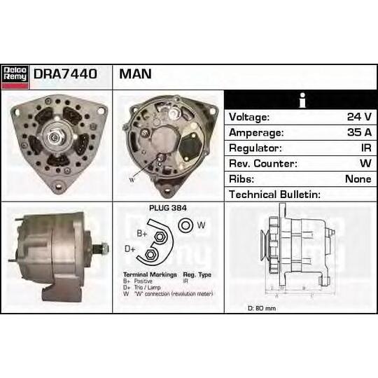 DRA7440 - Alternator 