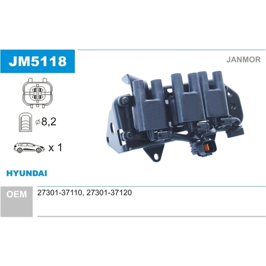 JM5118 - Ignition coil 