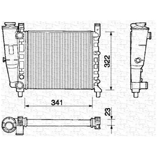 350213127000 - Radiator, engine cooling 