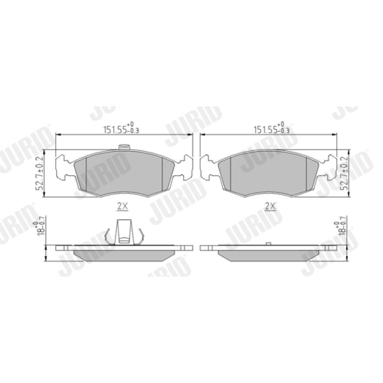 571974J - Brake Pad Set, disc brake 