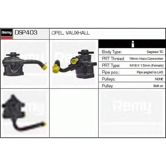 DSP403 - Hydraulic Pump, steering system 