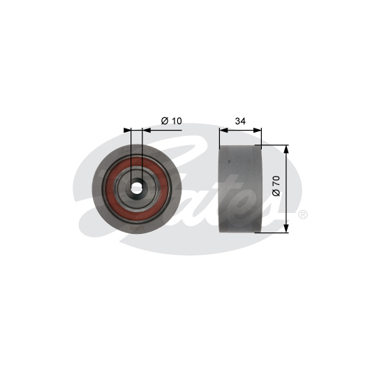 T42159 - Deflection/Guide Pulley, timing belt 