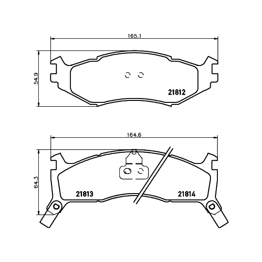 MDB1789 - Brake Pad Set, disc brake 