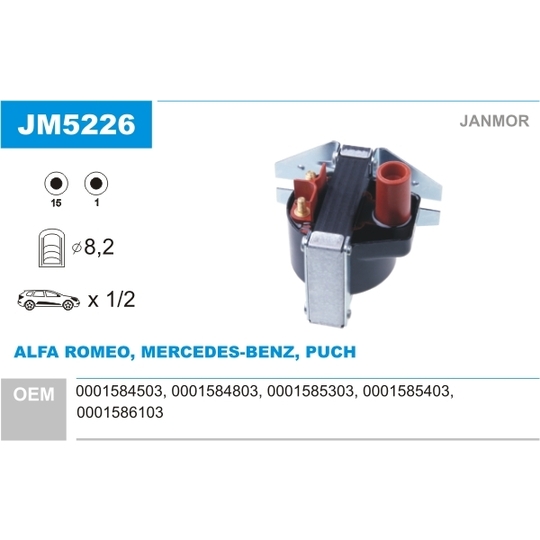 JM5226 - Ignition coil 