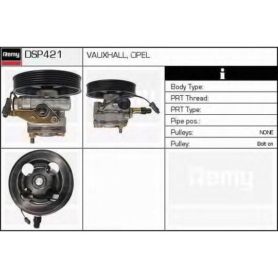 DSP421 - Hydraulic Pump, steering system 