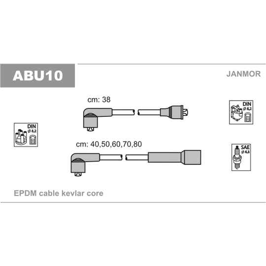ABU10 - Ignition Cable Kit 
