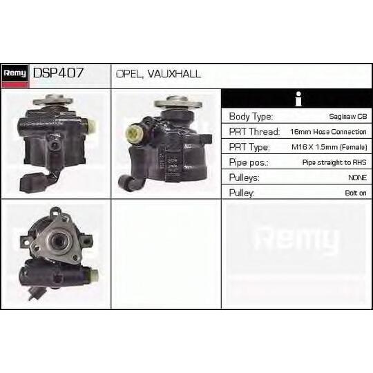 DSP407 - Hydraulic Pump, steering system 