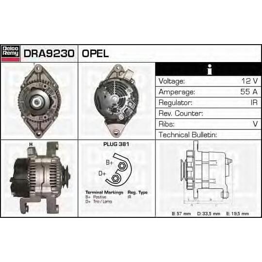 DRA9230 - Laturi 