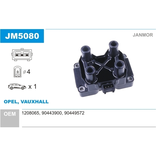 JM5080 - Ignition coil 