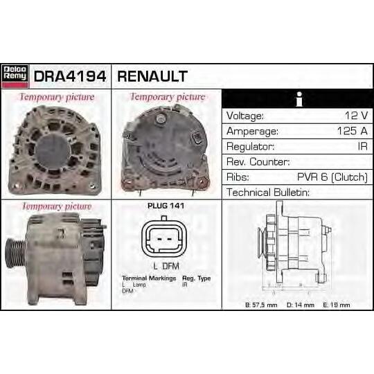 DRA4194 - Alternator 