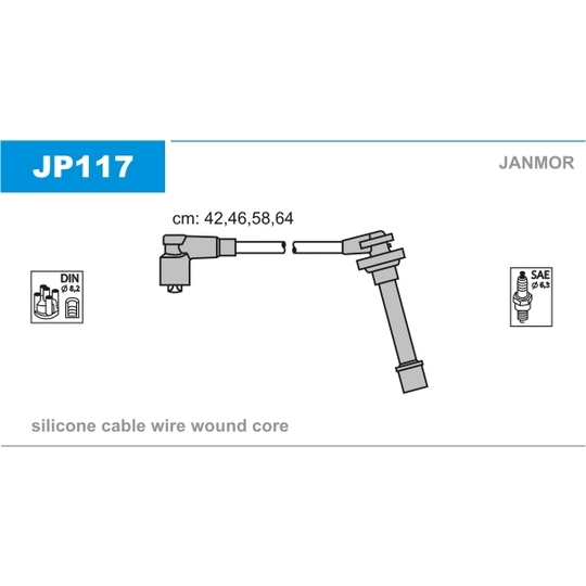 JP117 - Süütesüsteemikomplekt 