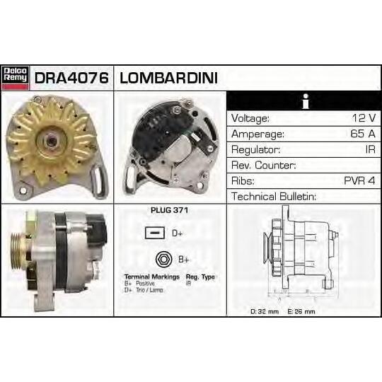 DRA4076 - Alternator 