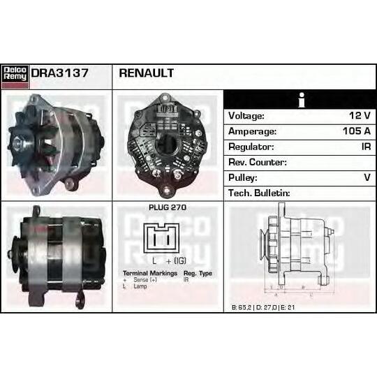 DRA3137 - Alternator 