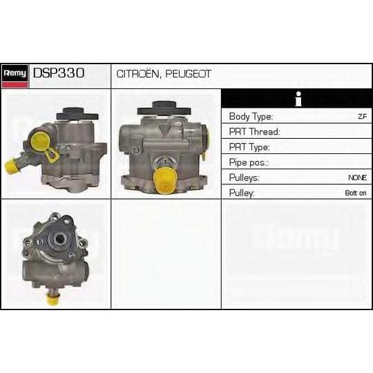 DSP330 - Hydraulic Pump, steering system 