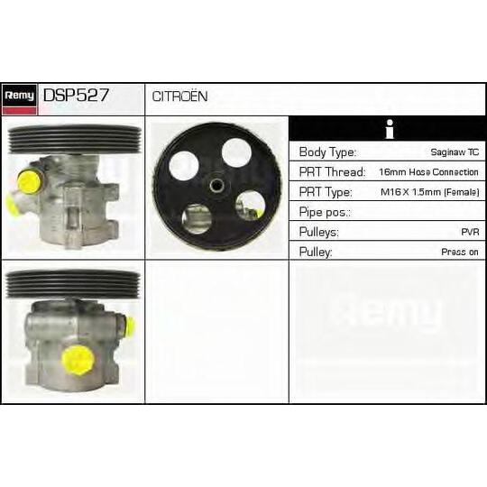 DSP527 - Hydraulic Pump, steering system 