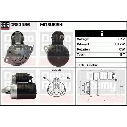 DRS3596 - Startmotor 