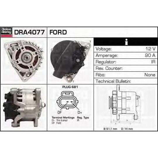 DRA4077 - Alternator 