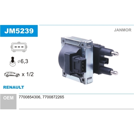 JM5239 - Ignition coil 