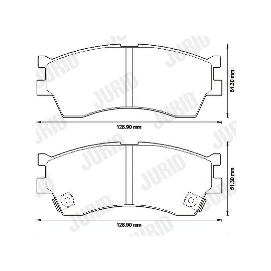 572560J - Brake Pad Set, disc brake 