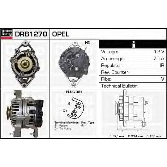 DRB1270 - Alternator 