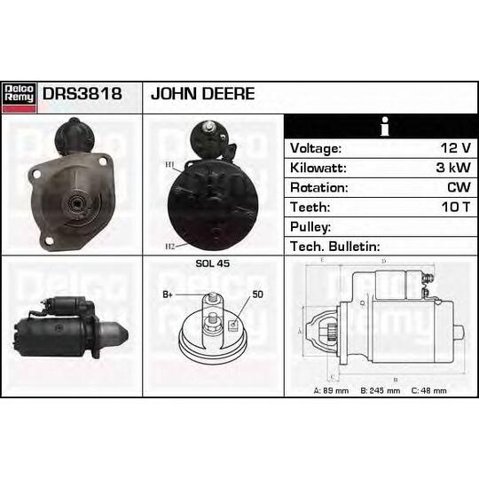 DRS3818 - Startmotor 