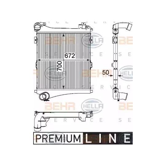 8ML 376 746-341 - Intercooler, charger 