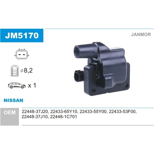 JM5170 - Ignition coil 