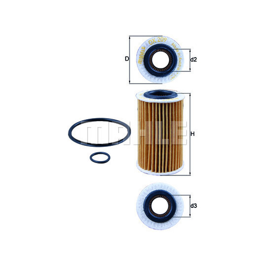 OX 209D - Oil filter 