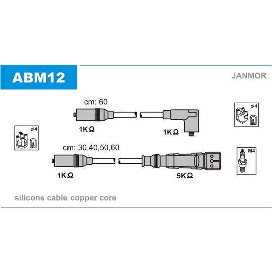 ABM12 - Ignition Cable Kit 
