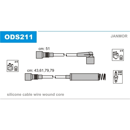 ODS211 - Ignition Cable Kit 