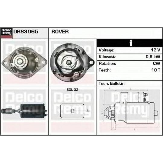 DRS3065 - Startmotor 