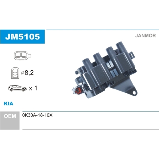 JM5105 - Ignition coil 