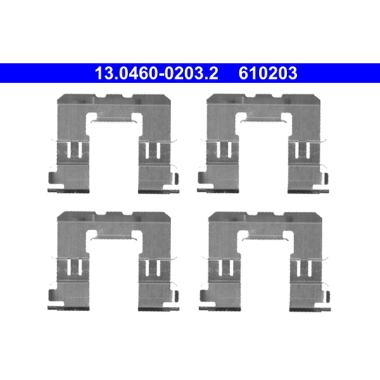 13.0460-0203.2 - Lisakomplekt, ketaspiduriklotsid 