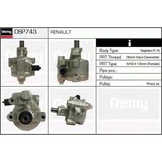 DSP743 - Hydrauliikkapumppu, ohjaus 