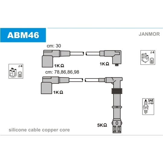 ABM46 - Ignition Cable Kit 