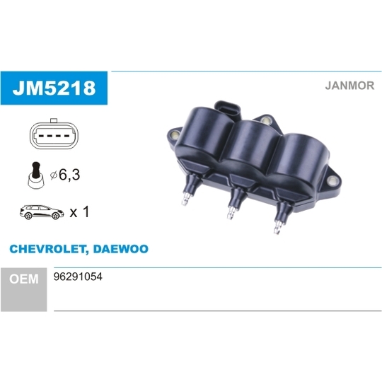 JM5218 - Ignition coil 