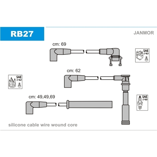 RB27 - Ignition Cable Kit 