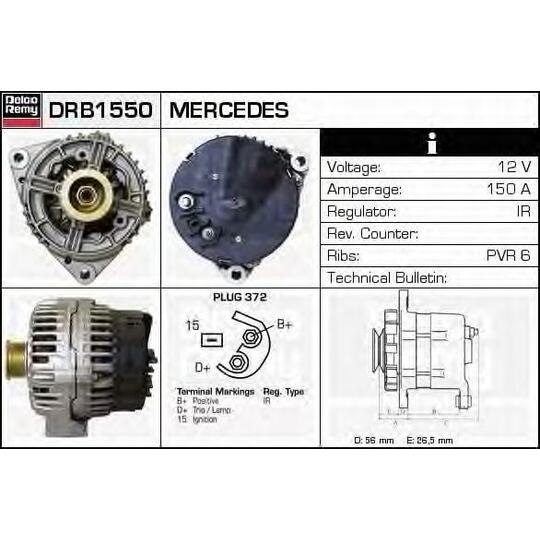 DRB1550 - Alternator 