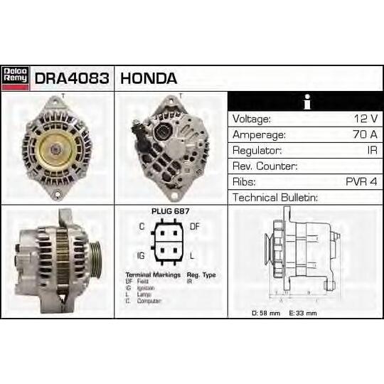 DRA4083 - Alternator 