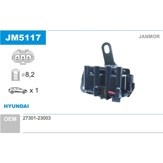JM5117 - Ignition coil 