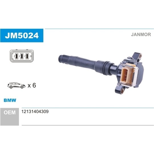 JM5024 - Ignition coil 