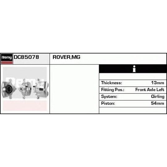 DC85078 - Brake Caliper 