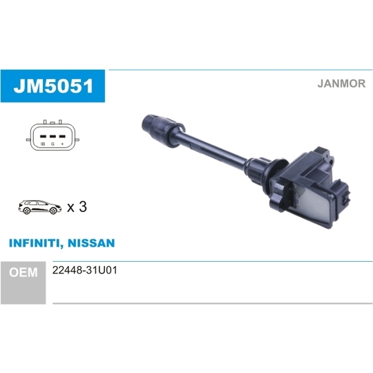 JM5051 - Ignition coil 