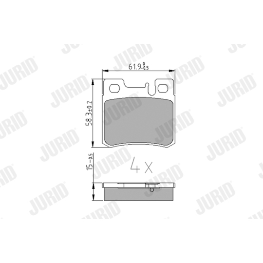 571435J - Brake Pad Set, disc brake 