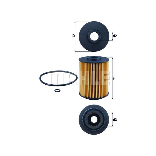 OX 356D - Oil filter 
