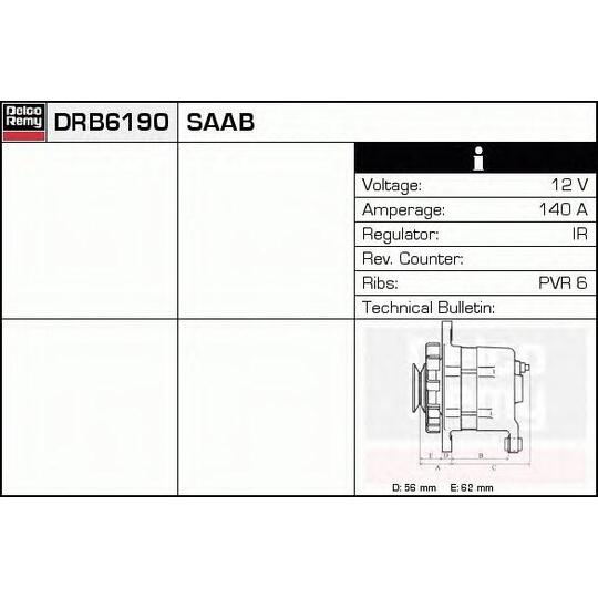 DRB6190 - Alternator 