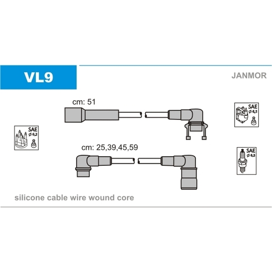 VL9 - Ignition Cable Kit 