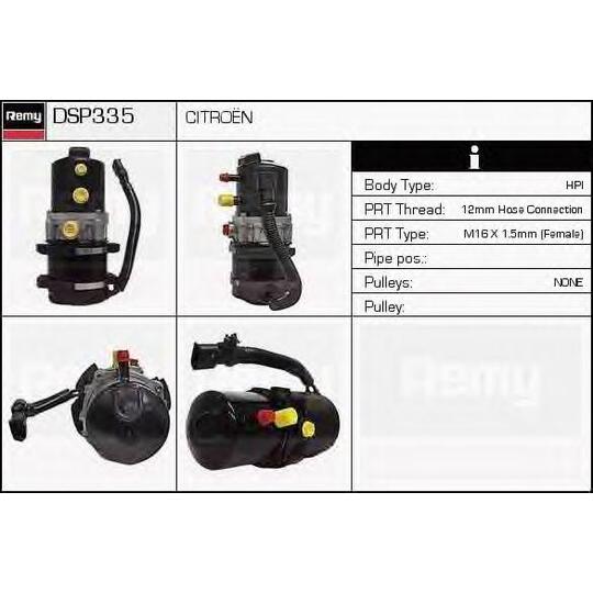 DSP335 - Hydraulic Pump, steering system 