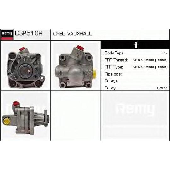 DSP510R - Hydraulic Pump, steering system 